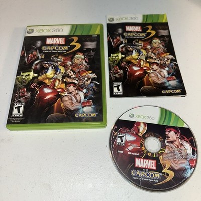 Marvel vs. Capcom 3: Fate of Two Worlds (Microsoft Xbox 360, 2011) Complete Game