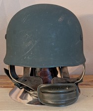 Polizei BGS Helm wie Fallschirmj&auml;ger GSG9 Kopfbedeckung Spezialeinheit Stahlhelm