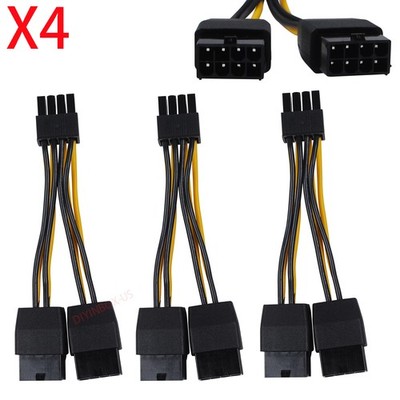 4pcs NVIDIA dual 8 to 8  Graphics Card Power Cable for Tesla K80  M4x M6x Series