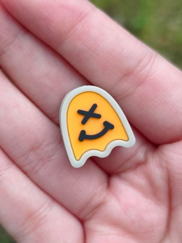 White And Yellow ghost  Wkrmn EDC Bead