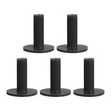 PATIKIL 2.8 Inch Rubber Golf Tees, 5 Pack Tall Practice Training 2.8", Black