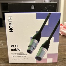 North XLR Cable 10ft / 3m Crisp Quality Audio Connection For Microphones With D