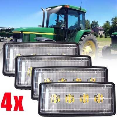 4X LED Scheinwerfer Obere Kabine Licht Lampe Für John Deere 4040 6400 7400 8400