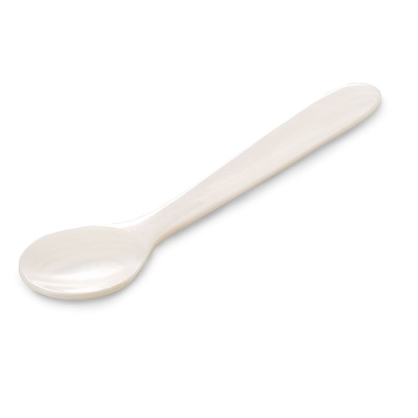 Perlmutt EierlöFfel 11 Cm - Kaviar-LöFfel Marmeladen-KonfitüRenlöFfel SalzlöFfel-image