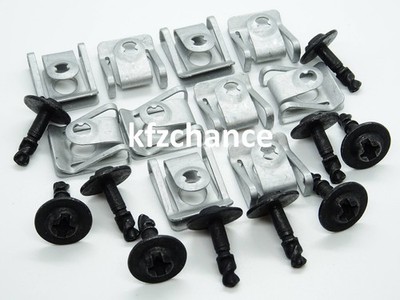 10 Teile Motorschutz Unterfarschutz Unterboden Einbausatz Audi A4 A5 A6 A7 Q3 Q5