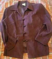 R k Originals Womens Purple Soft Blazer Sz 8 Suit Jacket