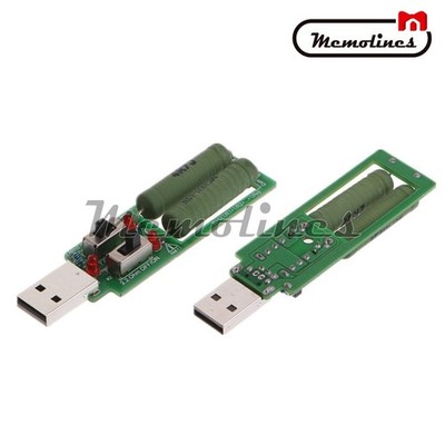 2X10W USB Resistor Electronic Load DC Switch Tester Resistance Moudule #zc