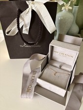 New In Box Jared Diamond And Gold Moon Necklace