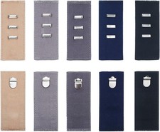 TOODOO 10 Pieces Pants Waist Extenders with Metal Hook for Pants, Jeans,...