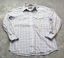 Vintage Levi's Shirt Mens Medium Plaid Button Double Pocket Lightweight 80s USA