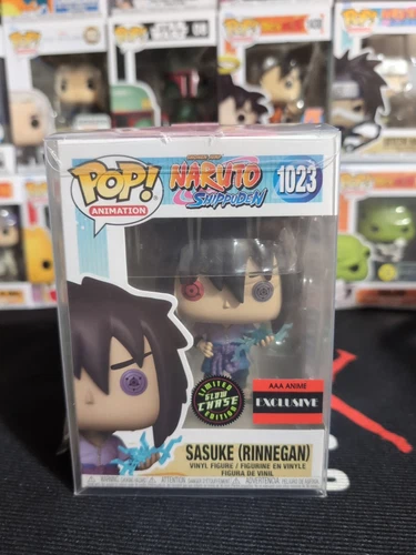 Funko Pop Naruto #1023 Sasuke Glow (CHASE) AAA Anime Exclusivo CON PROTECTOR