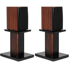 OUUTMEE 30CM(12 Inch) Wood Speaker Stands - Heavy Duty HiFi Speaker Stands Desk