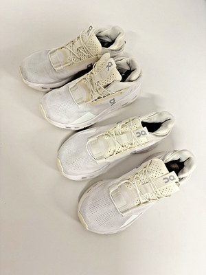 On Running Cloudnova White Women's 7.5 Athletic Running Walking Shoes - 2 for 1!