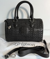 Brighton Vereda Ferrara Collection Satchel Black Handbag NEW 495