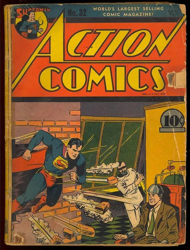 Action Comics #32 Early Golden Age Superhero Superman Vintage DC 1940 FR-GD*