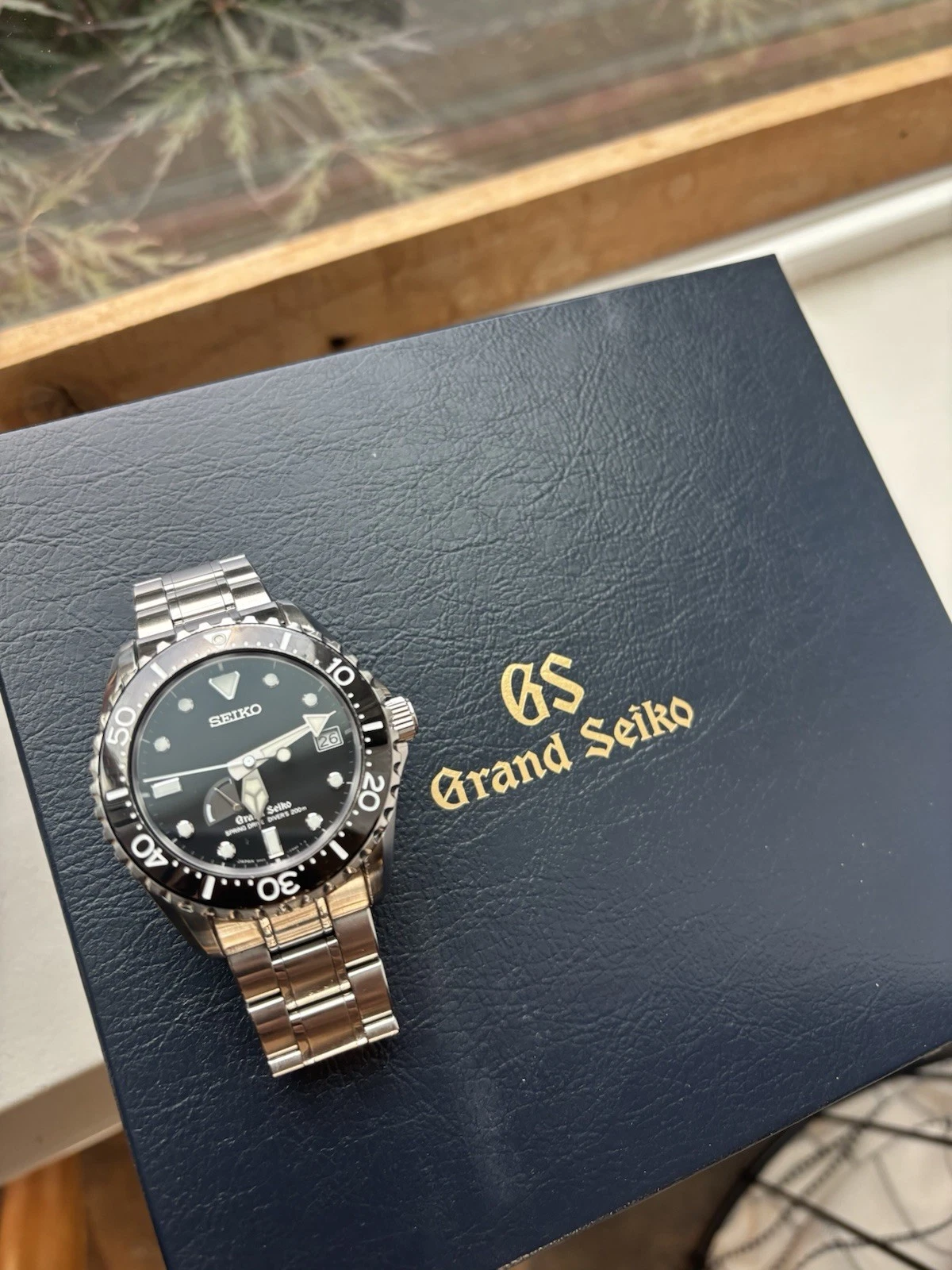 Grand Seiko Men's Black Watch - SBGA029, Box + Papers. FULL KIT!! Runs Perfect!