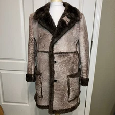 SHEARLING / SHEEPSKIN Coat RANCHER Marlboro Man MAKRAY - Sz 44 (LARGE)