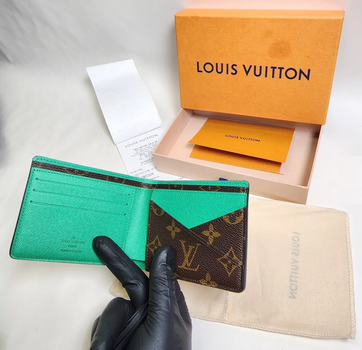 louis vuitton wallet yellow inside