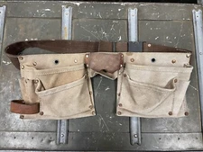Professional's Choice Genuine Leather Toolbelt No. 1370x3 Handyman Belt Tools