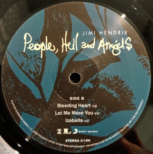 JIMI HENDRIX - PEOPLE HELL & ANGELS 2 LP SIGILLATO - Foto 4 di 8