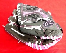 Rawlings Youth Black Pink Baseball Glove 10.5" ST1050P Storm Model
