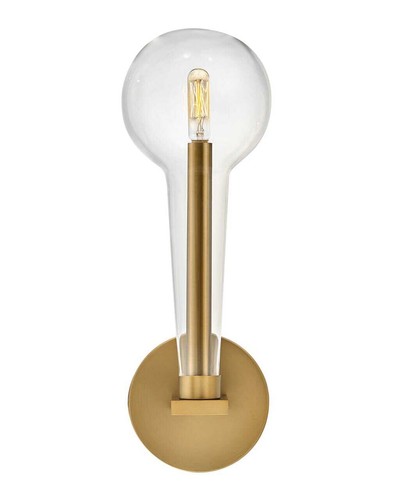 Lacquered Brass LED Wall Sconce from the Alchemy Collection