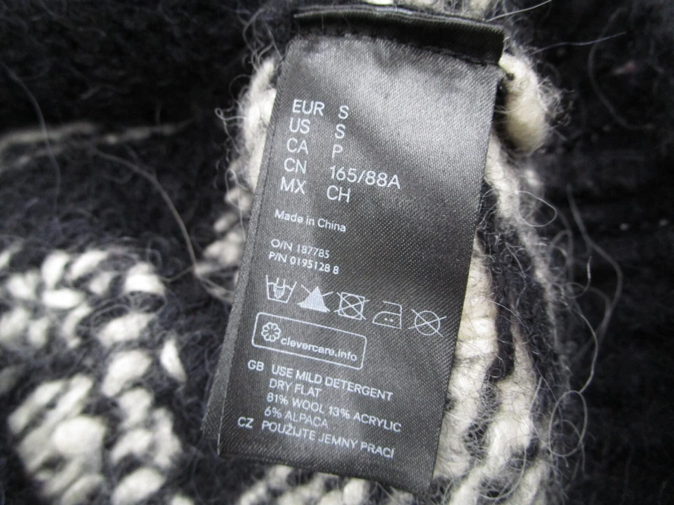 Isabel Marant H&M Suéter Mujer Pequeño Rojo Lana Alpaca Cremallera Completa Sudadera con Capucha Cárdigan Foto 3 de 4