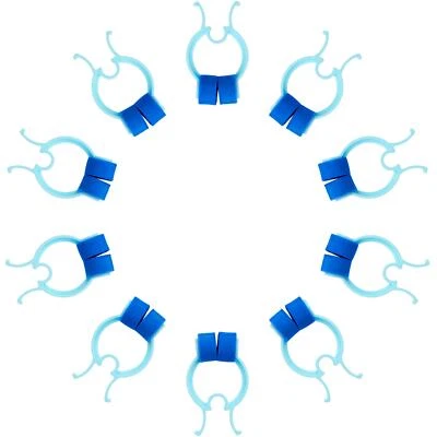 NINGBO FINER MEDICAL INSTRUMENTS CO., LTD. 10 x Nasenklammer Nasenclip in hellblau mit Polsterung