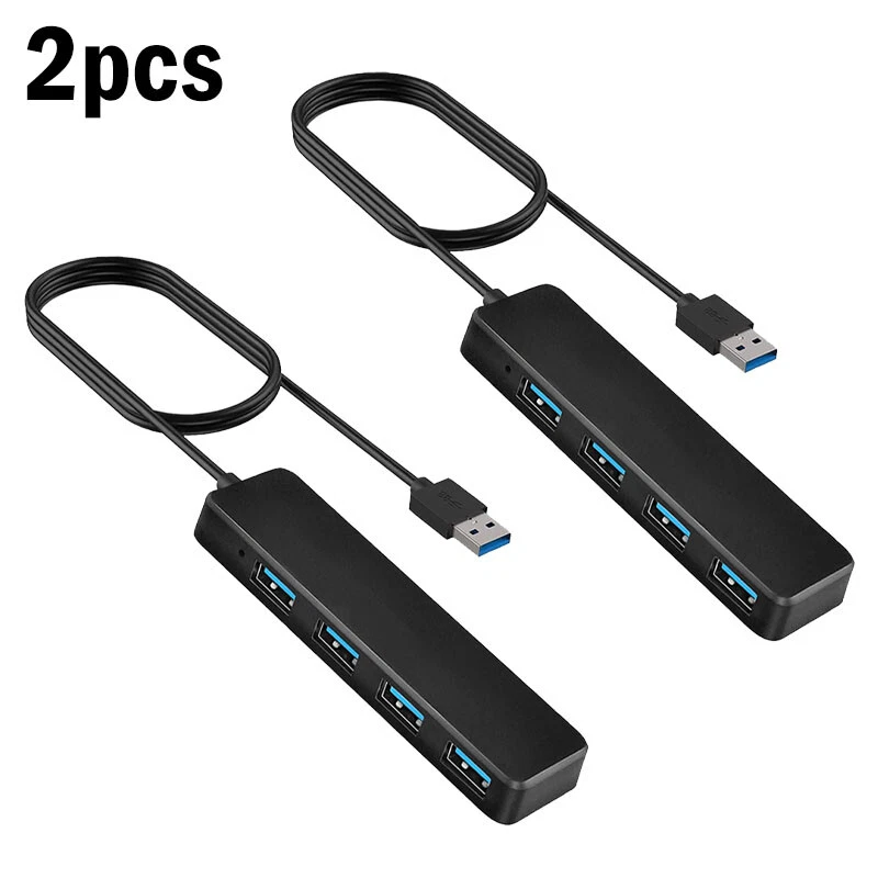 4-Port USB 3.0 Hub Expander for Laptop PC Flash Drive Fast Data Transfer