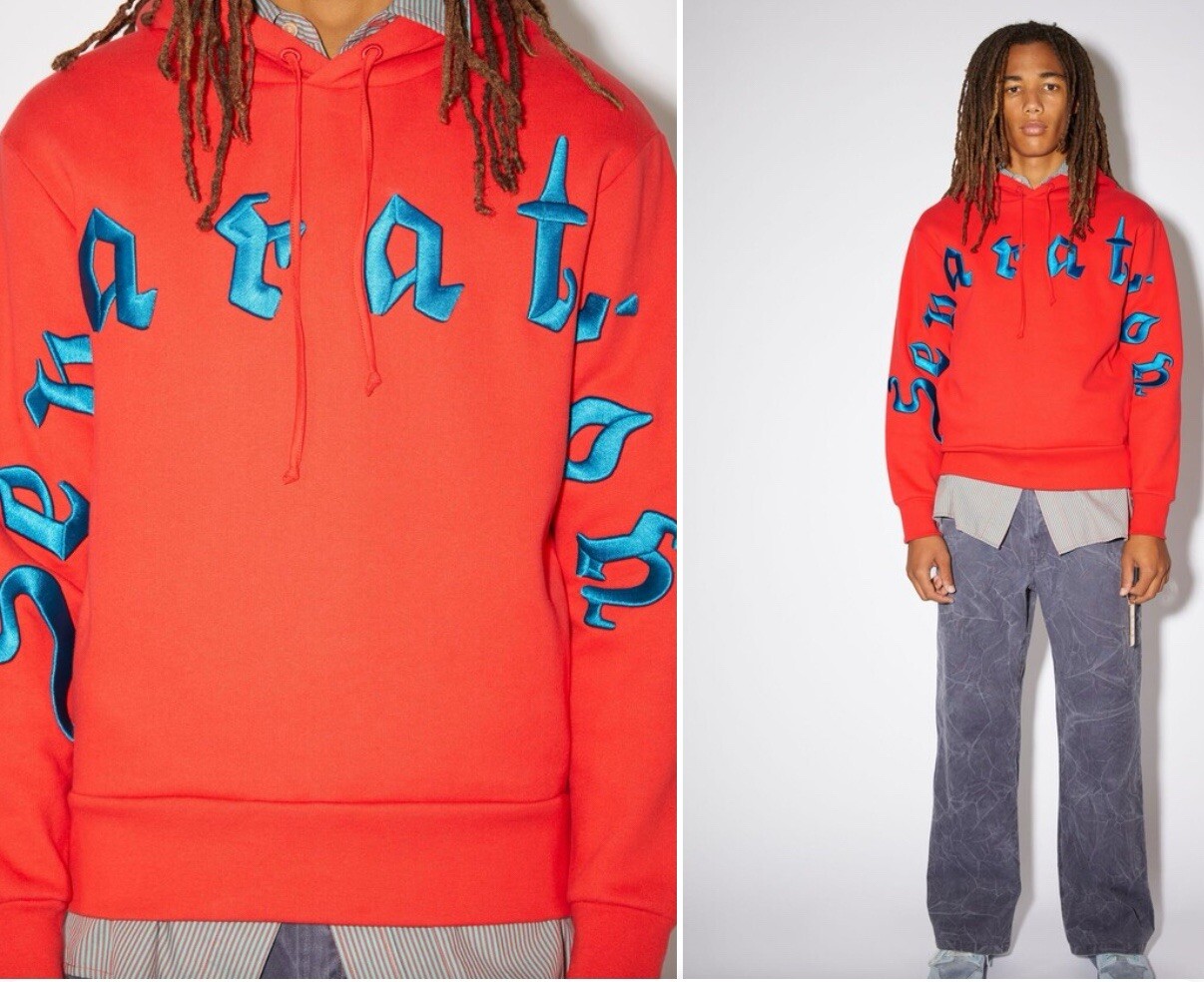 Acne Studios Embroidered Hoodie Sweatshirt image 4
