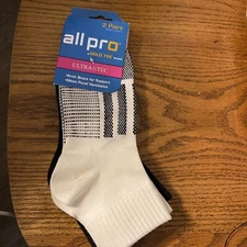 All Pro Gold toe  2 Pair Ultra Tec  Socks M Shoe  4  - 10 Sock 9 - 11