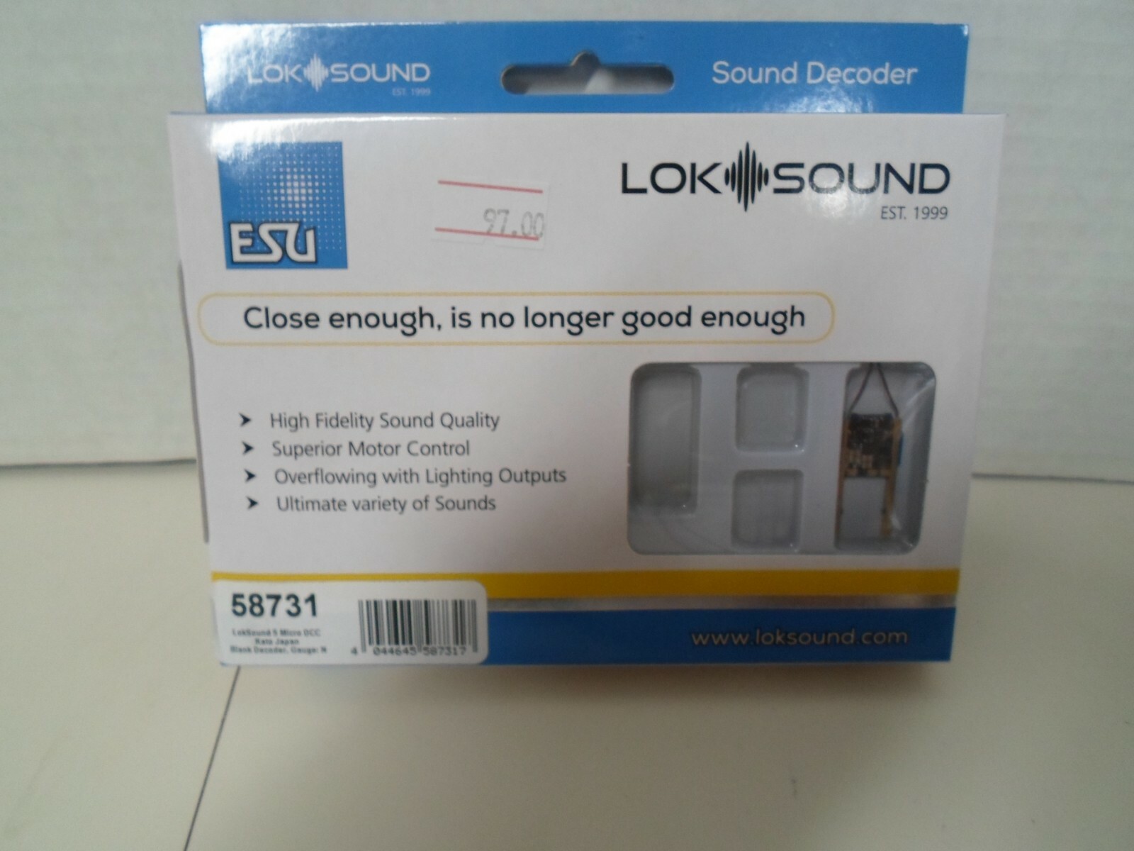 ESU Loksound5 サウンドデコーダー ESU 58410 LokSound 5 8 pin (NEM