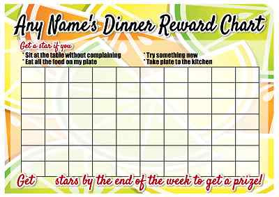 Reward Chart For Trying New Foods