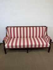 2 X Matching Antique Large Chic Regency Mahogany Sofas Length:178cm