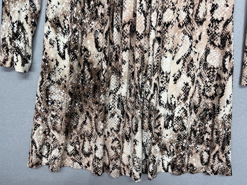 NWT SOMA Soft Dress Up Casual Knotted Empire Snake Python Dress Size Large - Picture 8 of 13