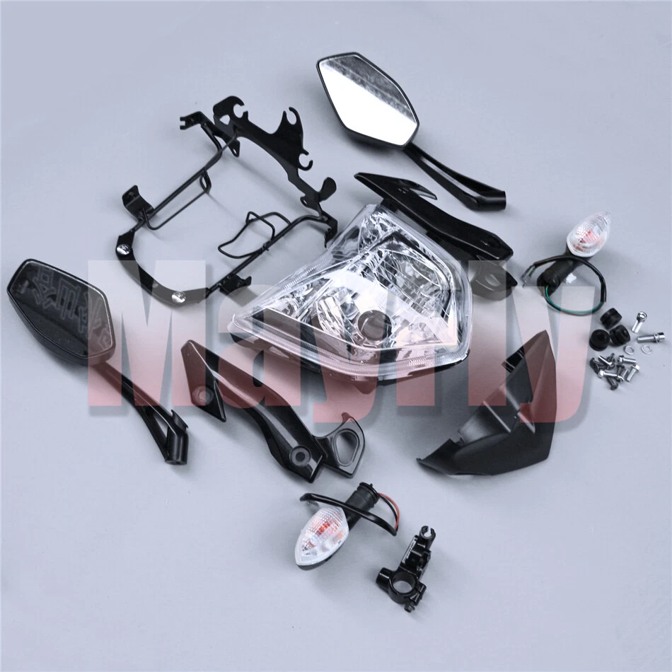 Juego de montaje de faros de freno de espejo retrovisor de giro apto para Yamaha FZ1N 2006-2015 Foto 4 de 4