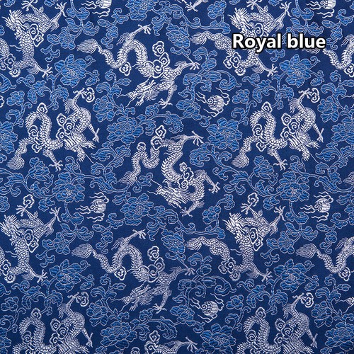 Tela Satinada Sedosa Brocada Jacquard Bordada Tela de Dragón Oriental por Metro - Imagen 9 de 36