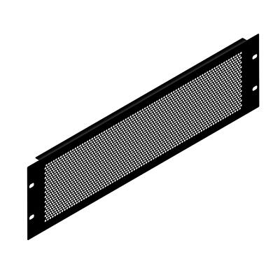 Penn Elcom R1286/3UVK 3U schwarz perforierte Flansch Rackblende