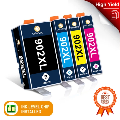 4 902XL Ink Cartridges for HP 902 XL OfficeJet Pro 6954 6962 6963 6970 6975 6978