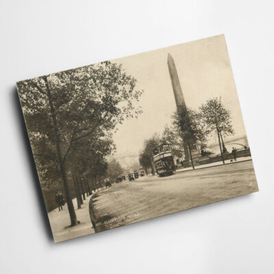 A3 PRINT - Vintage London - Thames Embankment and Cleopatra's Needle