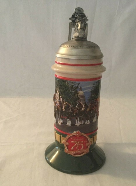 budweiser 75th anniversary stein