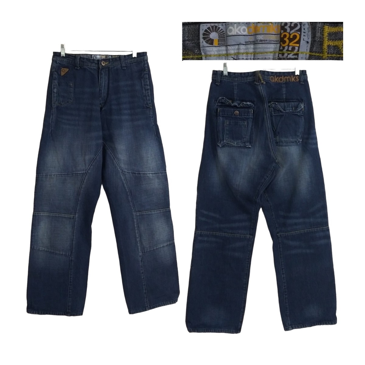 USA 古着 akademiks BAGGY ワイド B系 Y2K デニムパンツ USA 古着 akademiks デニムパンツ バギー ワイド Y2K フェード