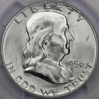 1956 50C Franklin Half Dollar - PCGS MS 64 FBL