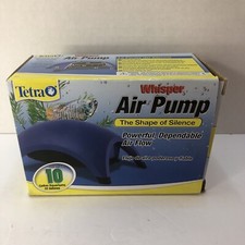 Tetra Whisper Air Pump Silent Flow Large Aquariums Fish Tank For 10 Gal Tank NOB