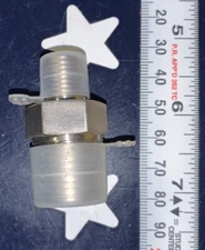 Smith-Cooper 1/2” X 3/8” Hex Nipple 316L Stainless Steel