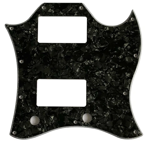 Guitar Parts For Gibson US SG Standard Full Face Guitar Pickguard Black Pearl