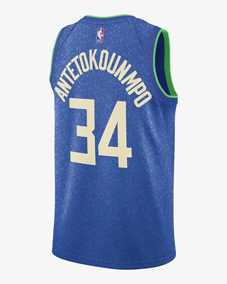 23/24 Nike MILWAUKEE BUCKS Giannis Antetokounmpo NBA Men's City