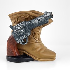 Napco Cowboy PistolGun Boot Napcoware Planter Vase#C-6419 Made In Japan