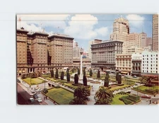 Postcard Union Square San Francisco California USA