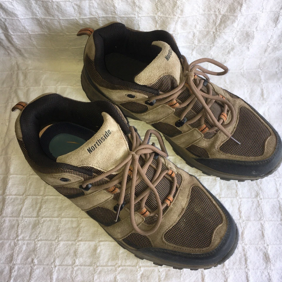 Botas de trilha Northside Monroe marrom parte superior média ao ar livre sapatos masculinos tamanho 11.5 - Imagem 4 de 4